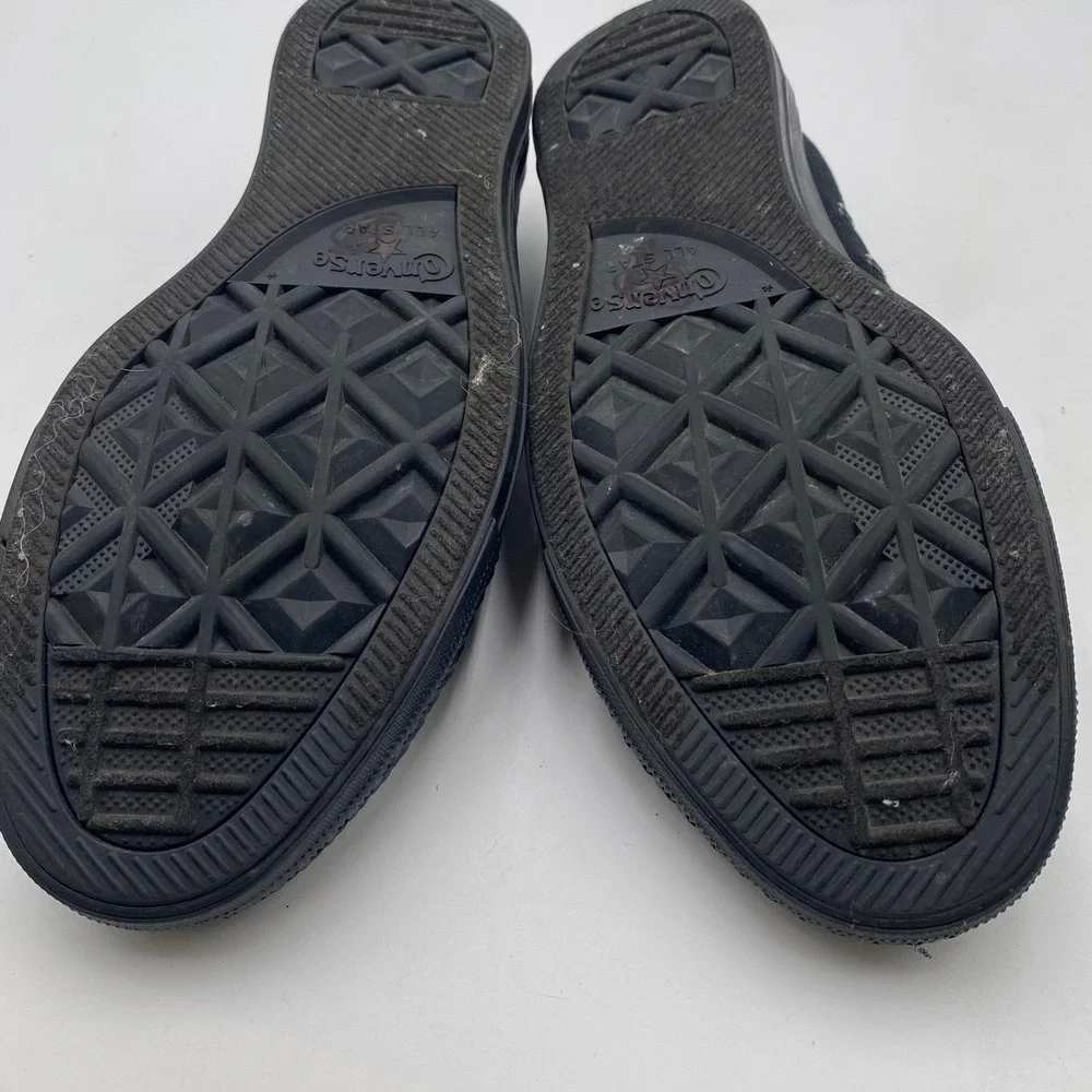 Converse Chuck Taylor All Star Low Top Sneaker Mens 9 Black M5039 Triple Black - Picture 12 of 14